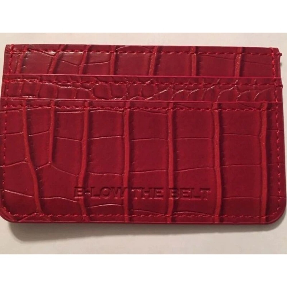 B-low The Belt Croc Card Case New Vegan leather